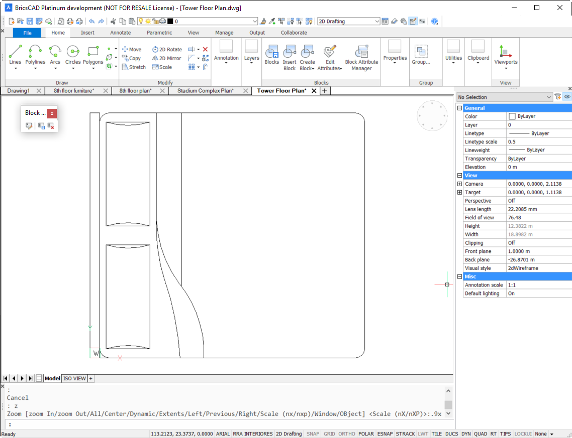 Editor de bloques BricsCAD Centro de Ayuda